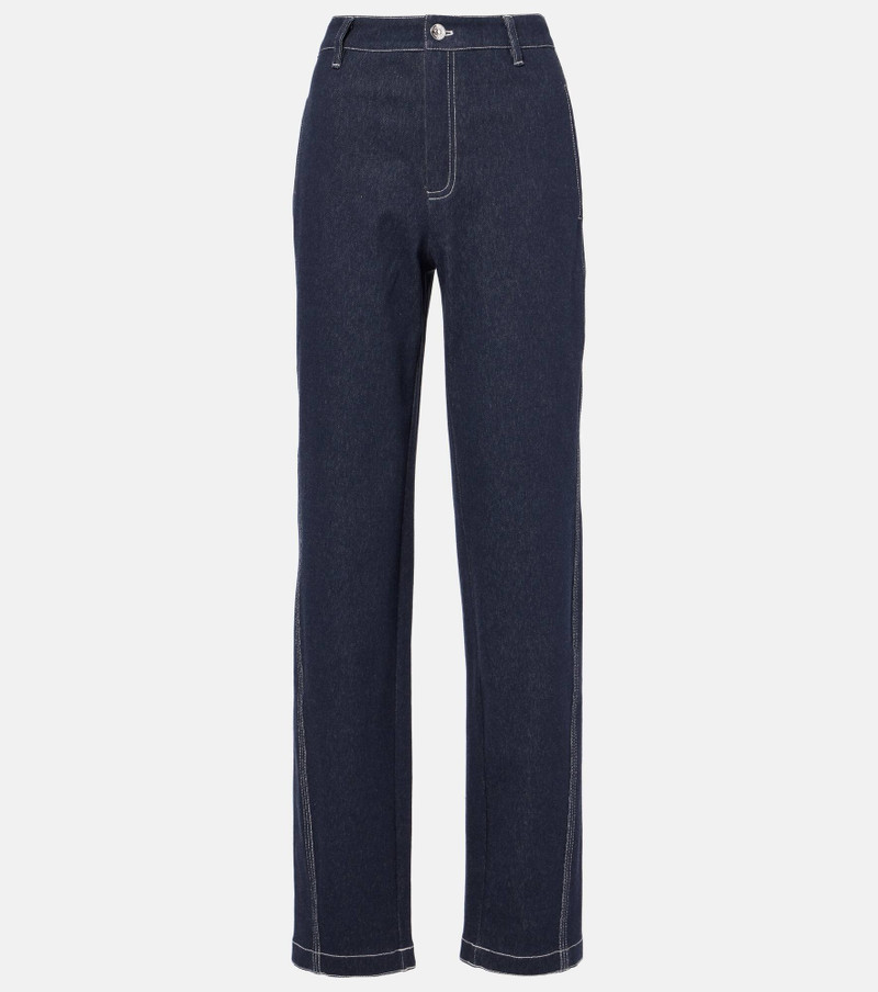 Zibello high-rise straight jeans - 1