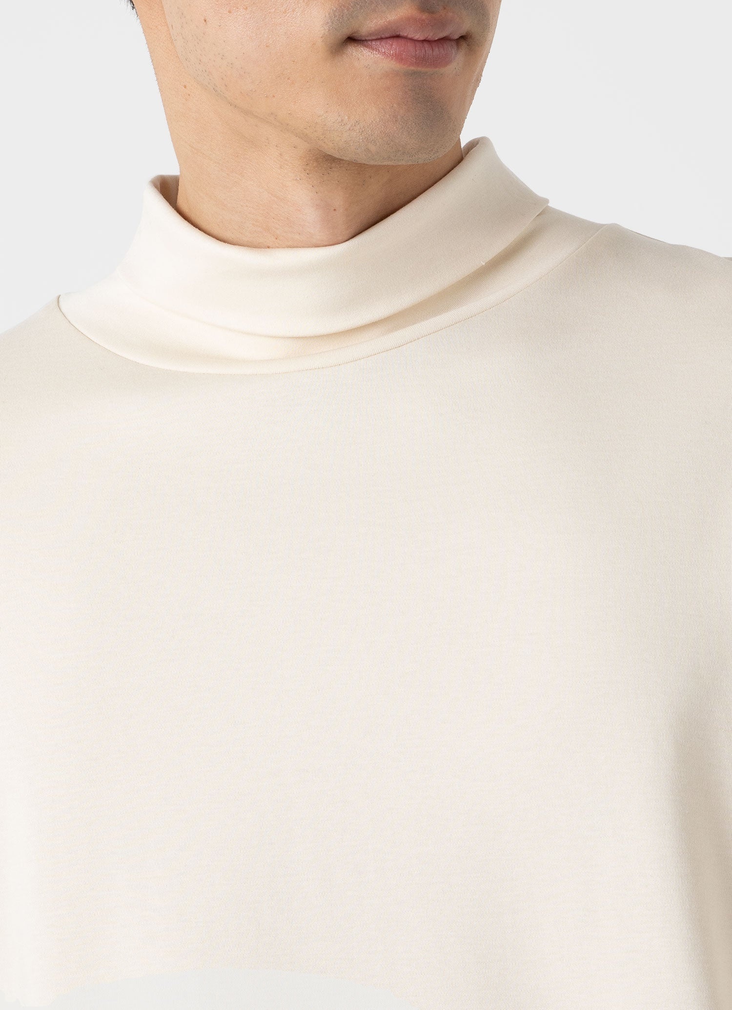 Sunspel x Nigel Cabourn Carbon Brushed Roll Neck - 6