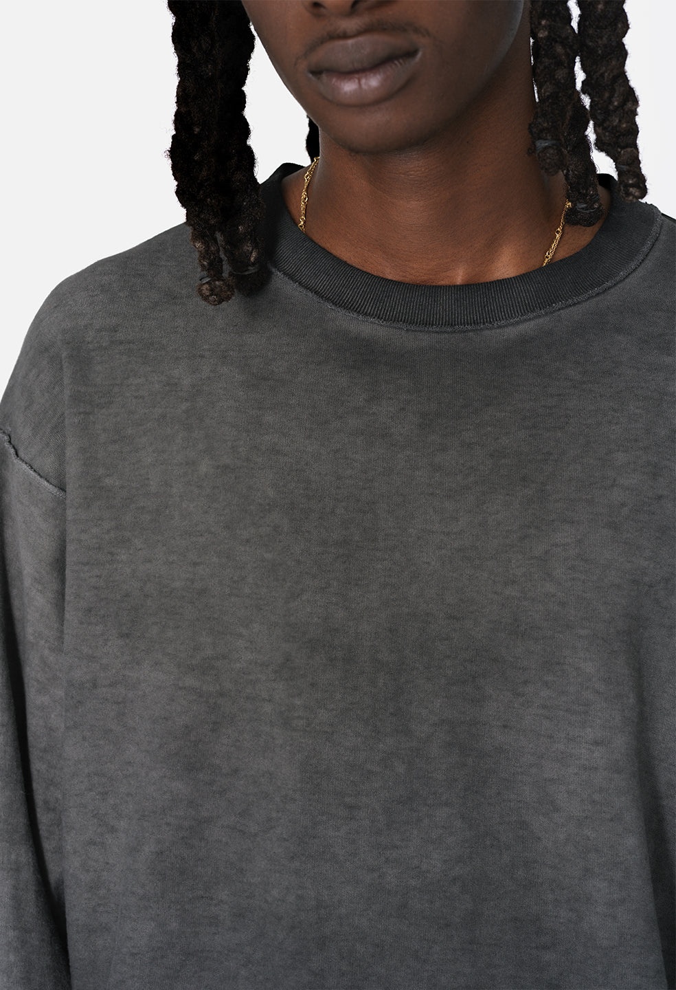 REVERSED CROPPED LS TEE - 6