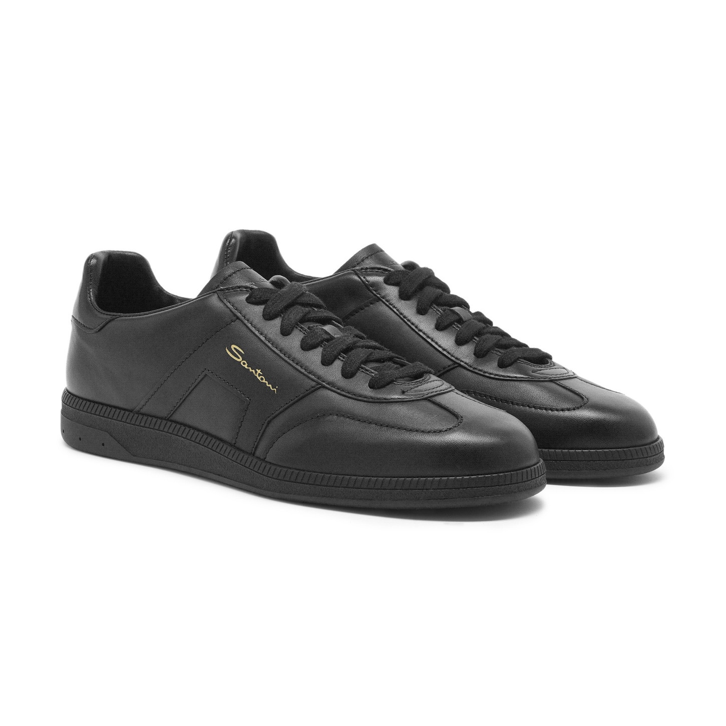 Men's black leather DBS Oly sneaker - 3