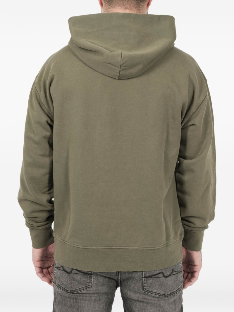 logo-embroidery hoodie 4