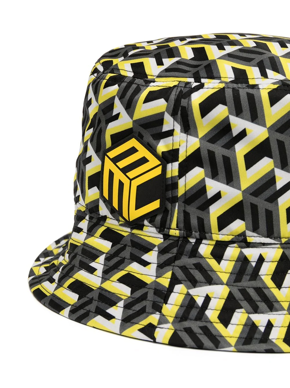 geometric monogram logo bucket hat - 2