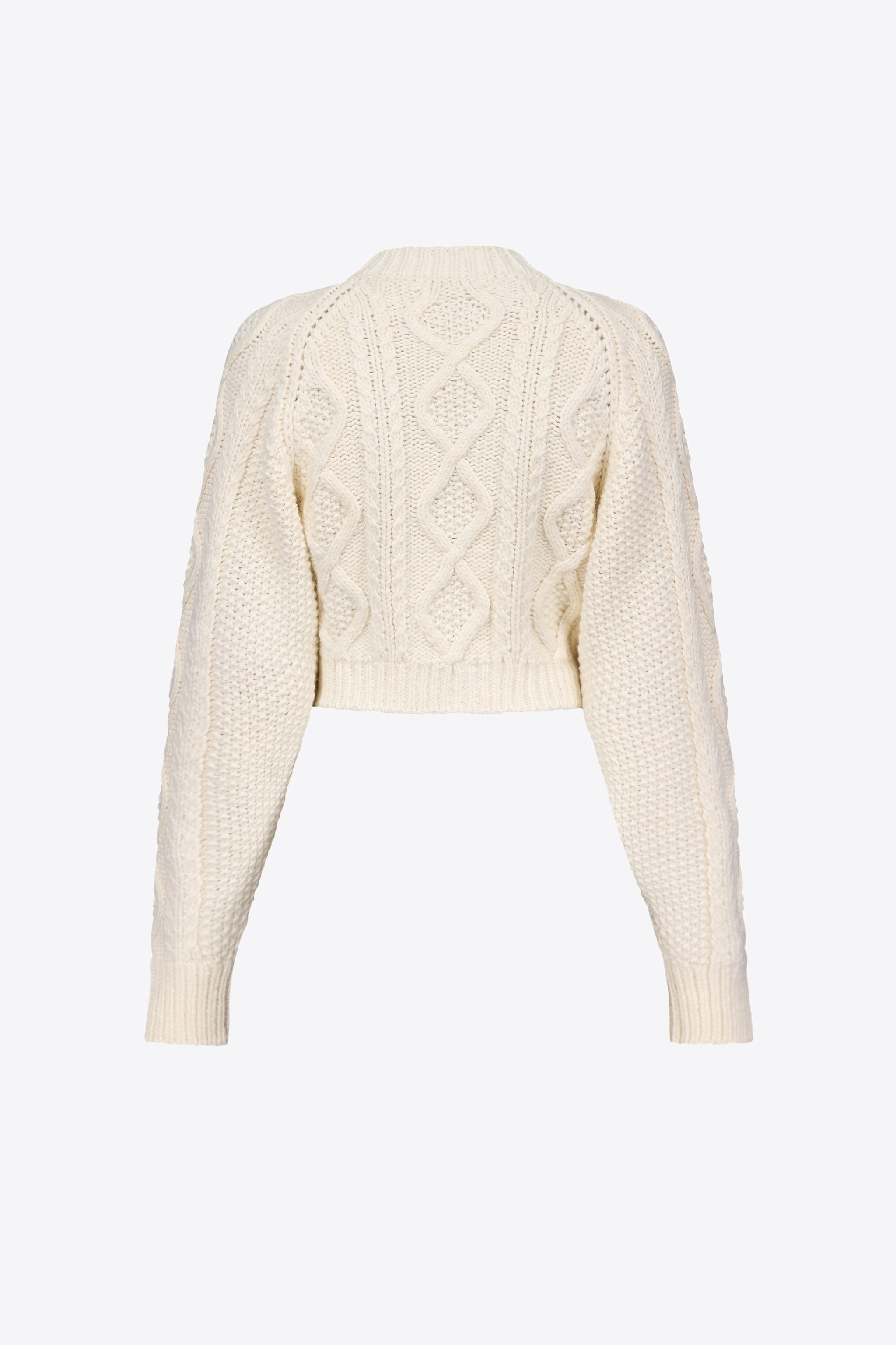 CRYSTAL BROOCH CROPPED CARDIGAN - 2