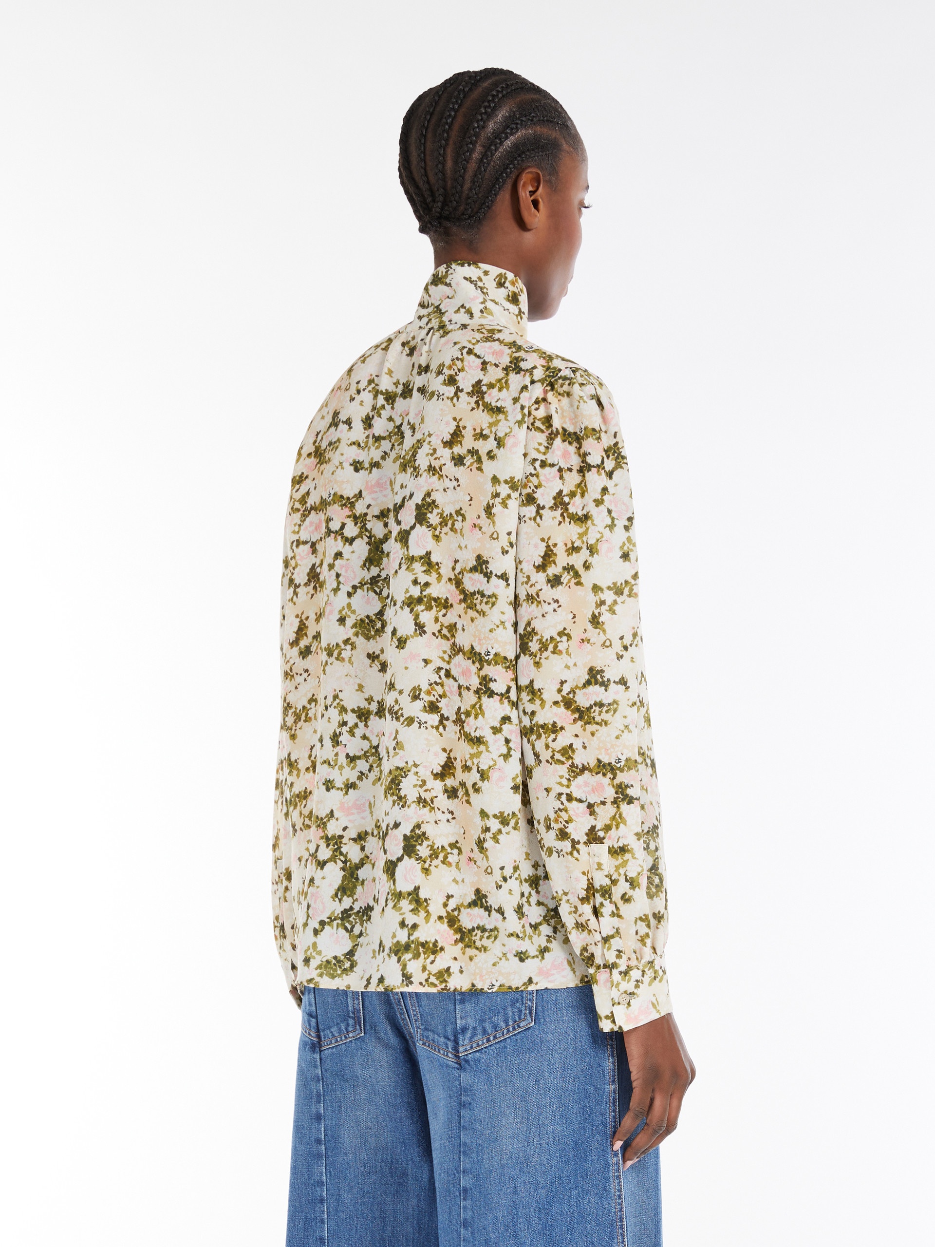 VALS Tie-detail silk shirt - 4