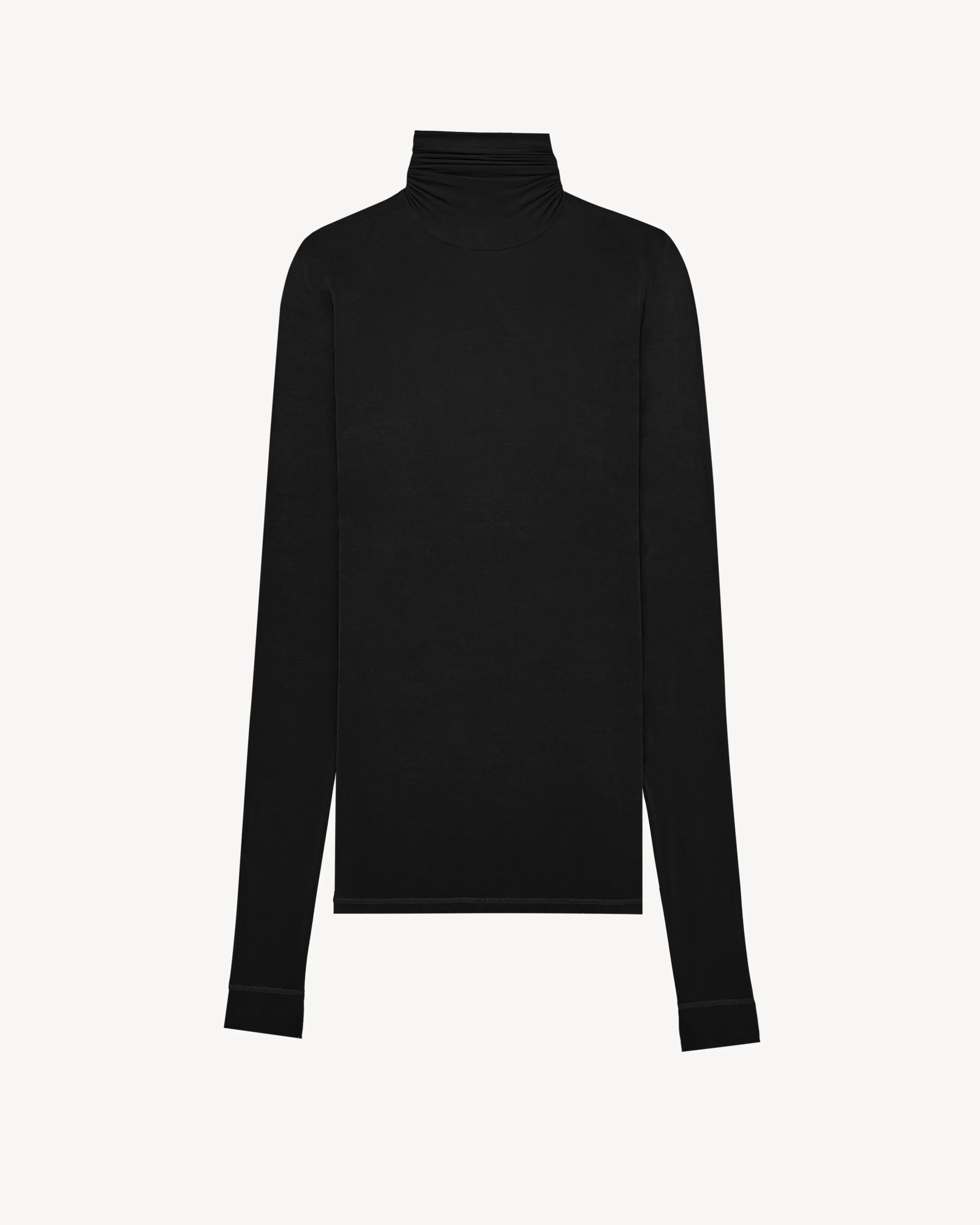 TURTLENECK TOP IN STRETCH JERSEY - 1