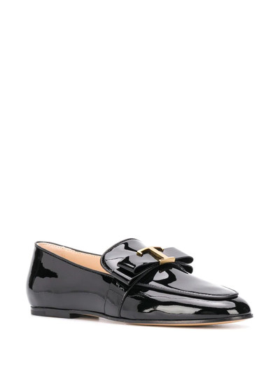 Tod's high-shine logo-plaque loafers outlook