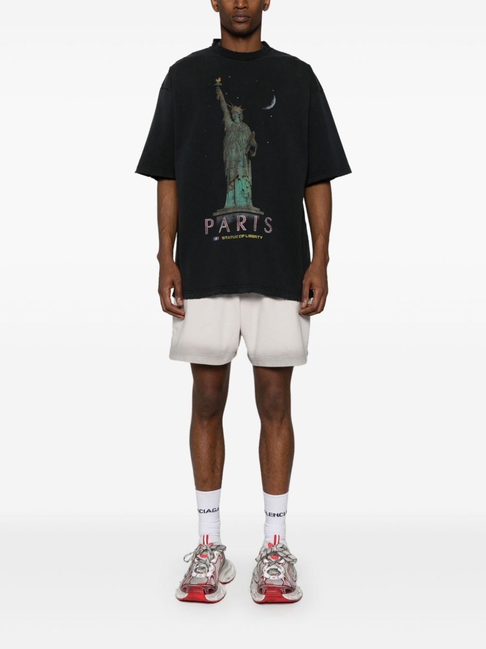 Paris Liberty distressed T-shirt - 2