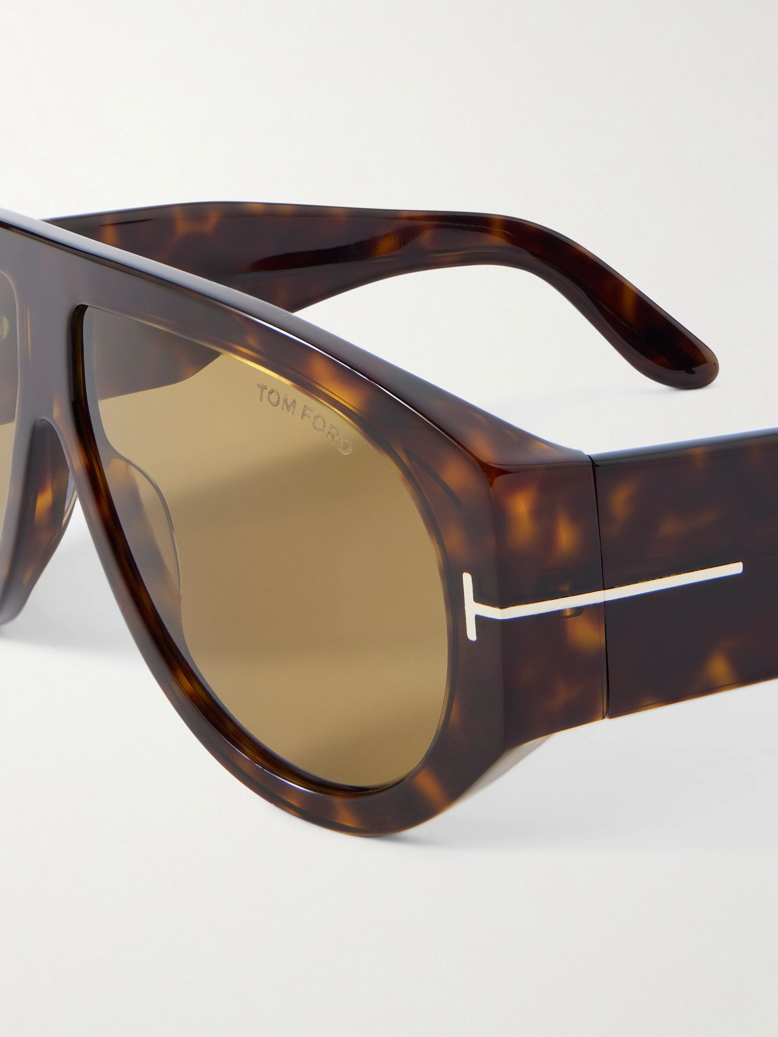 Bronson Aviator-Style Tortoiseshell Acetate Sunglasses Tortoiseshell - 3