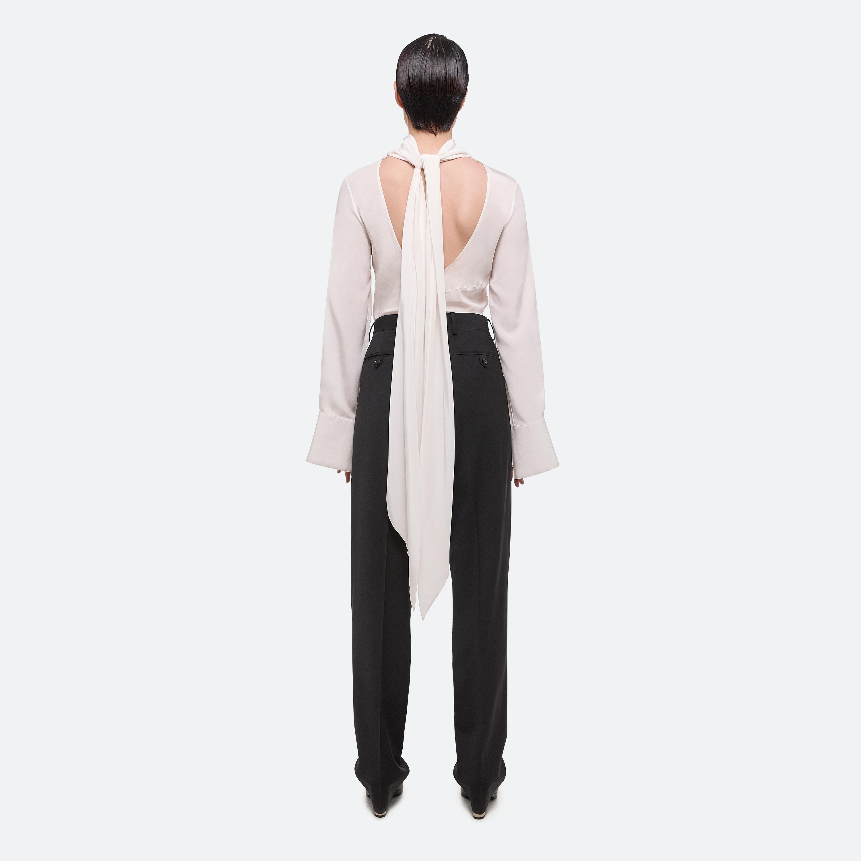 SCARF SILK BLOUSE - 5