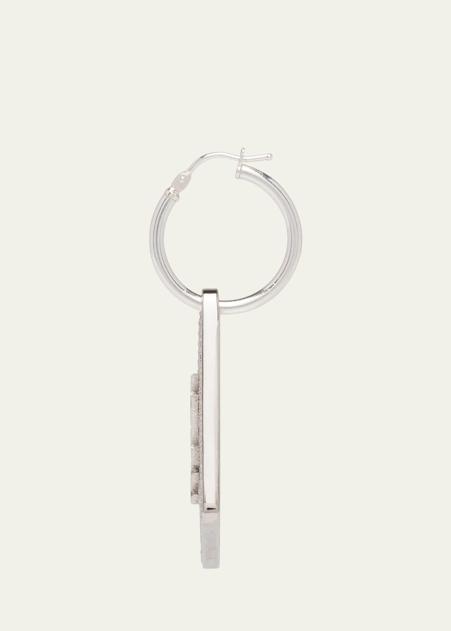 Crystal Logo Symbole Left Earring - 4