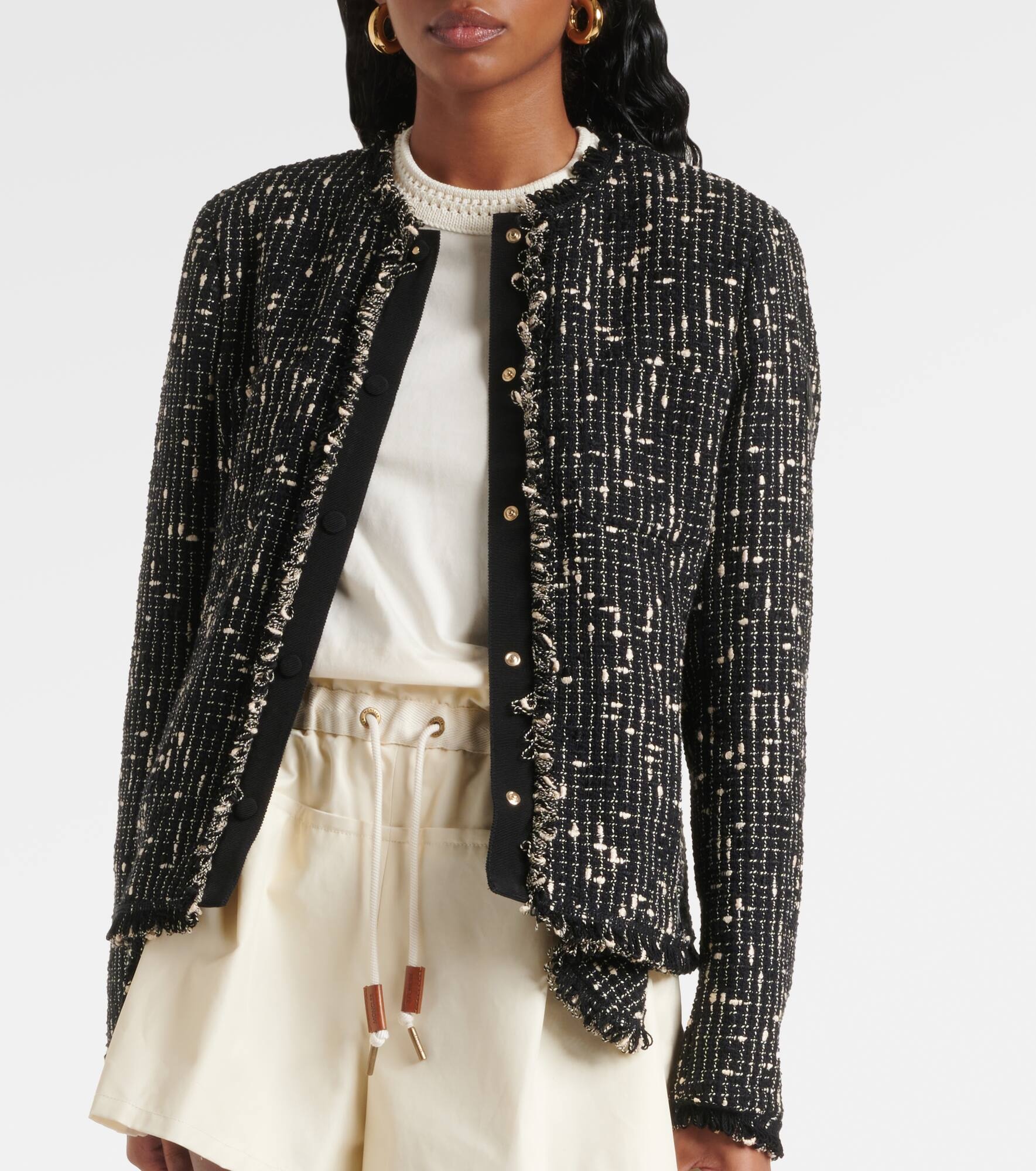 Verneuil peplum tweed jacket - 6