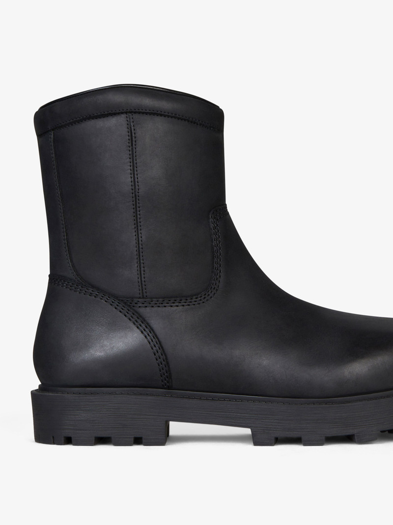 STORM ANKLE BOOTS IN NUBUCK WITH ZIP 4