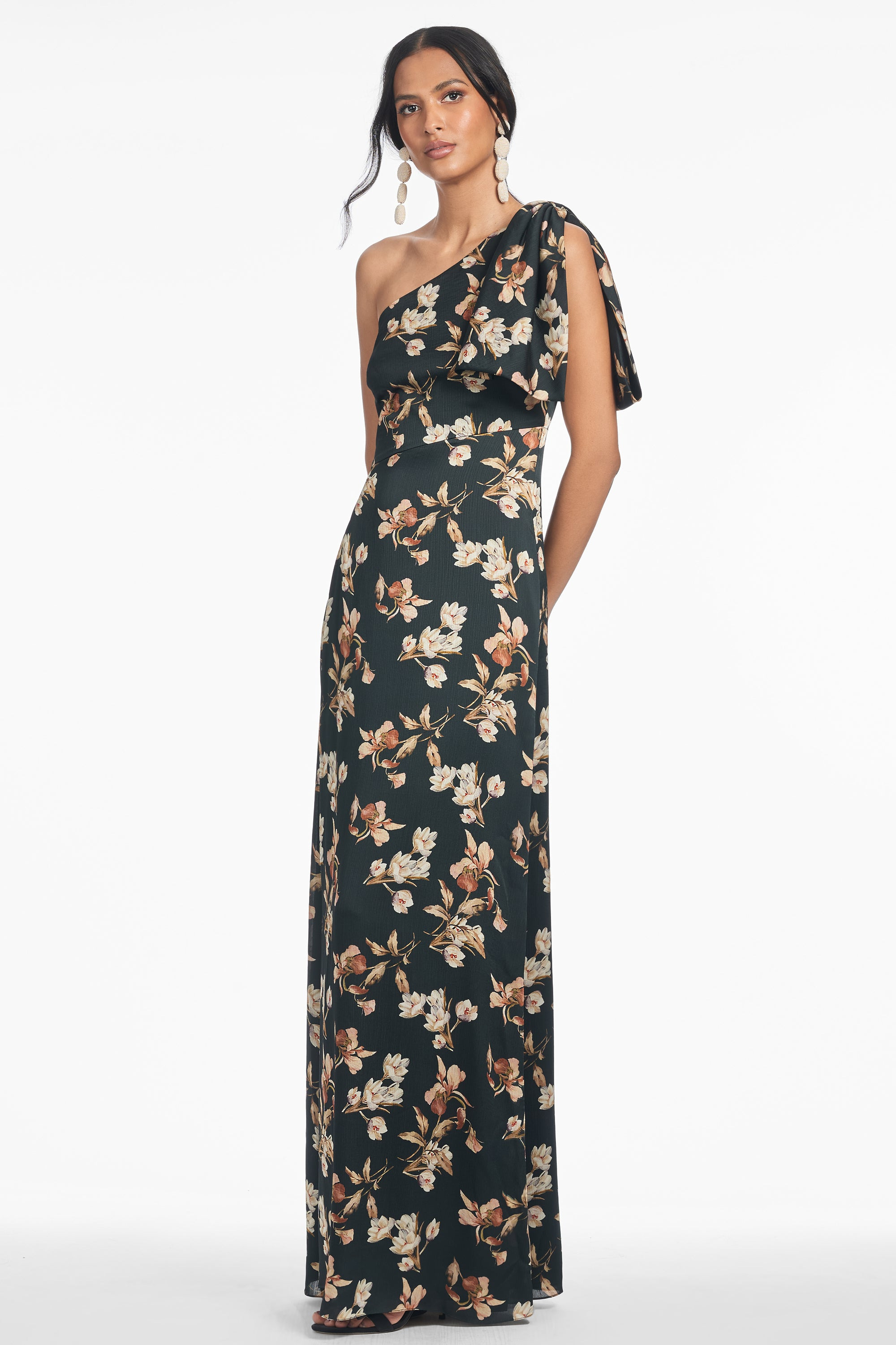 Chelsea Gown - Black Venetia Petal - 2