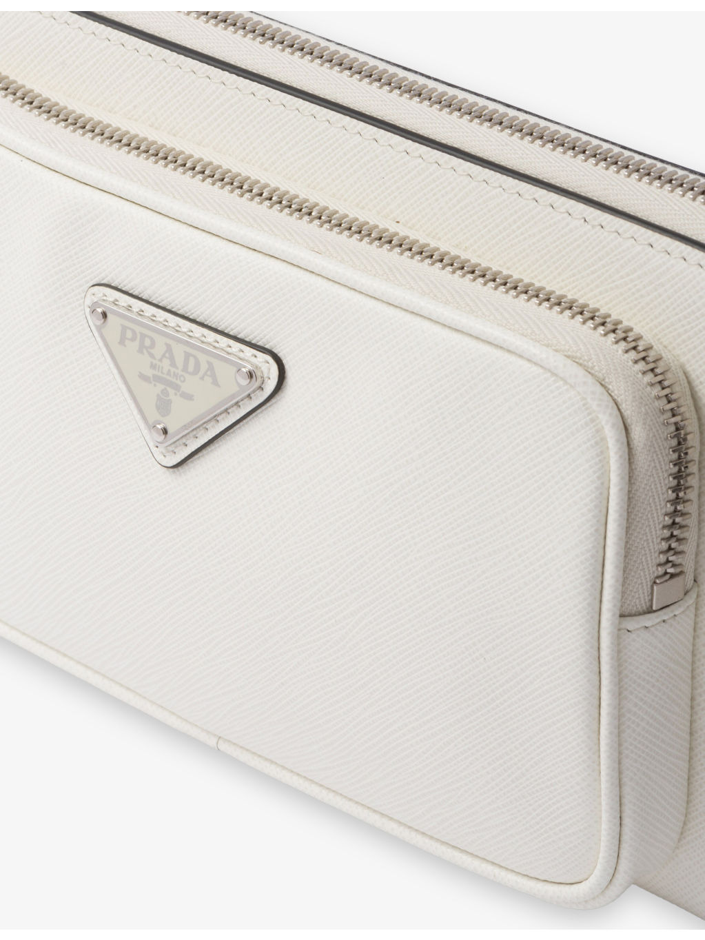 Brand-plaque Saffiano-leather cross-body bag - 4