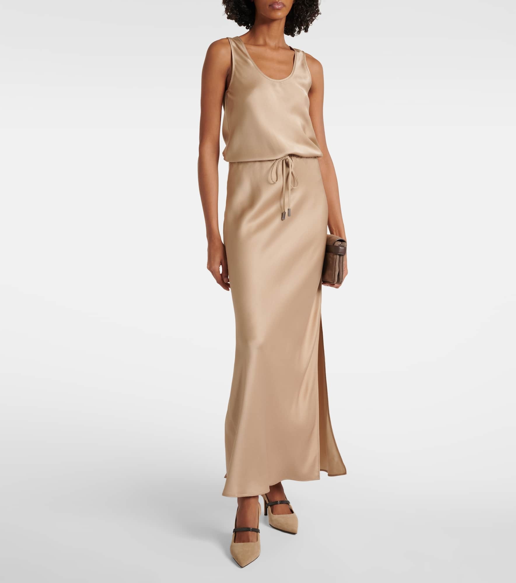 Satin maxi dress - 2