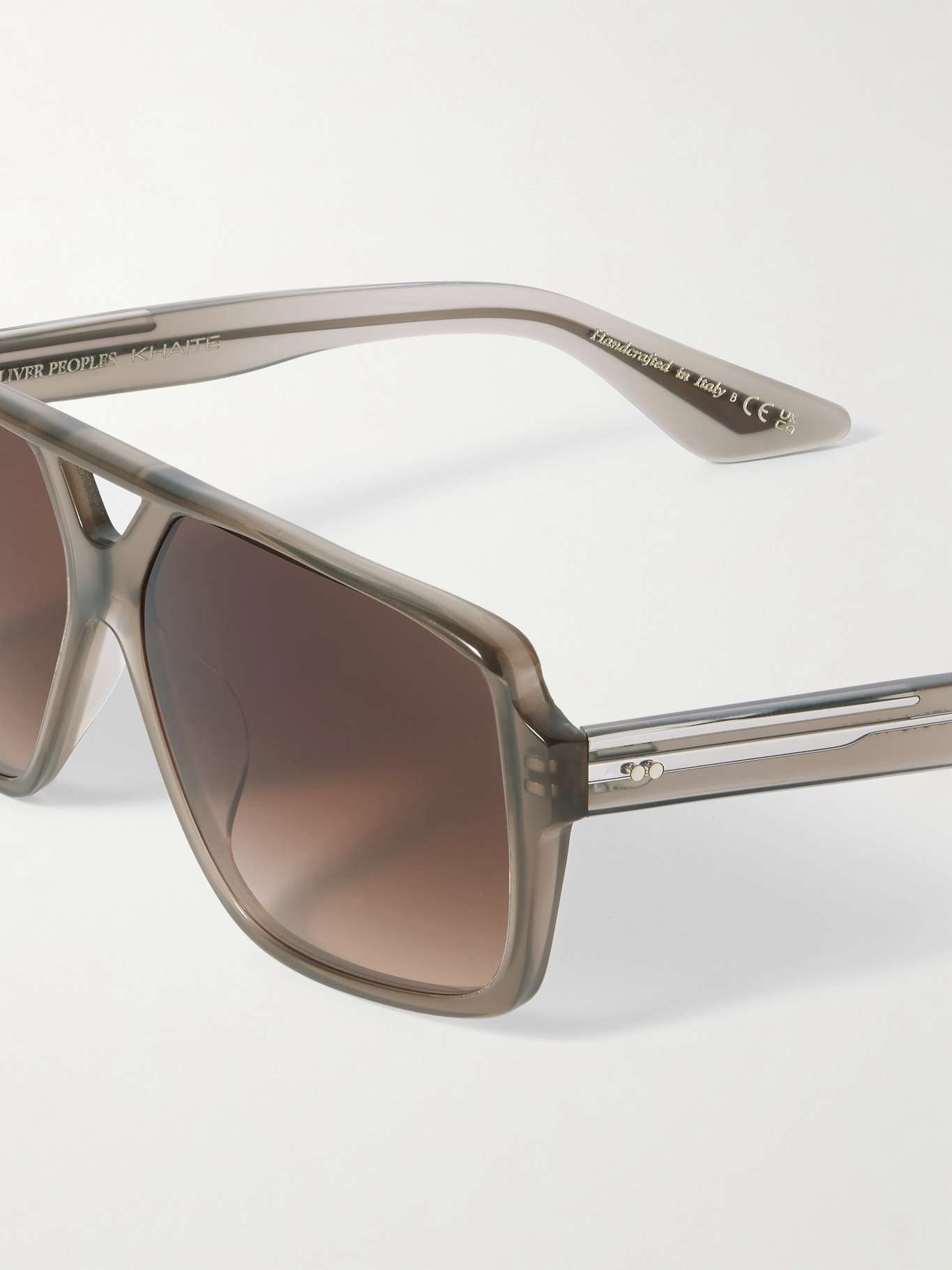 + KHAITE 1977C aviator-style acetate sunglasses - 4