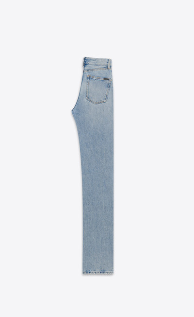SAINT LAURENT long straight jeans in blue bay denim outlook