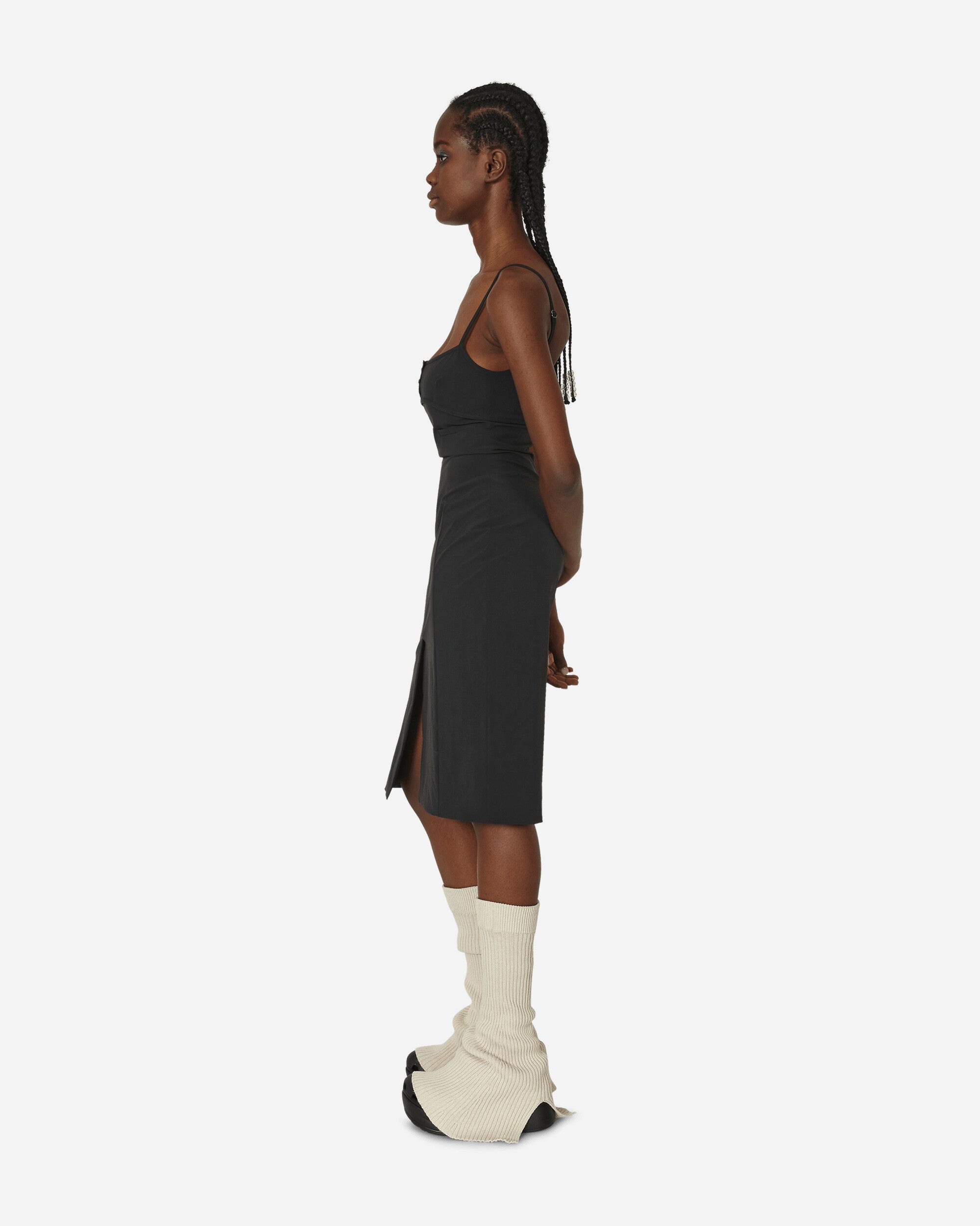 Stretch Tailored Midi Dress Black - 2