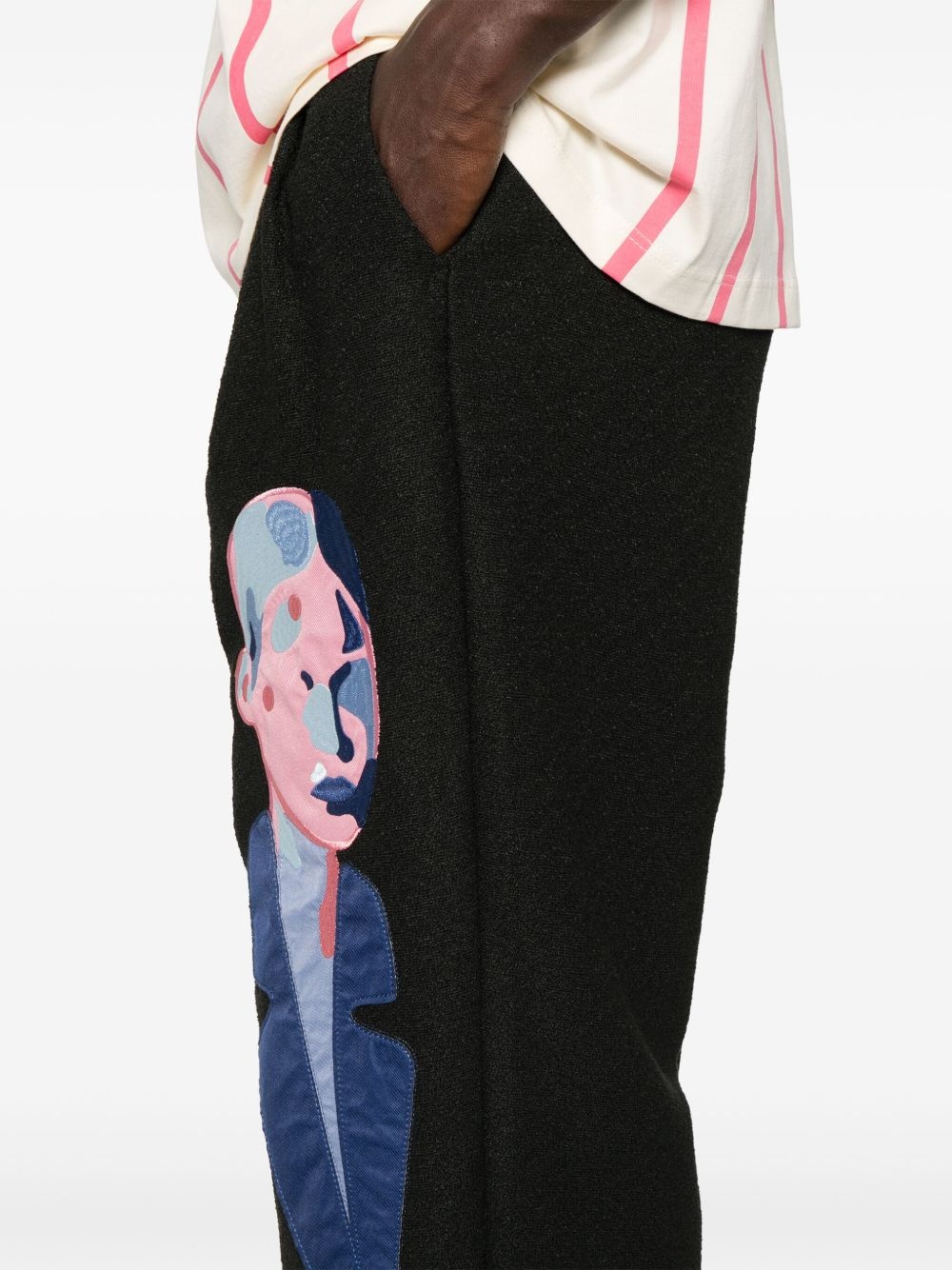 patch-detail trousers - 5