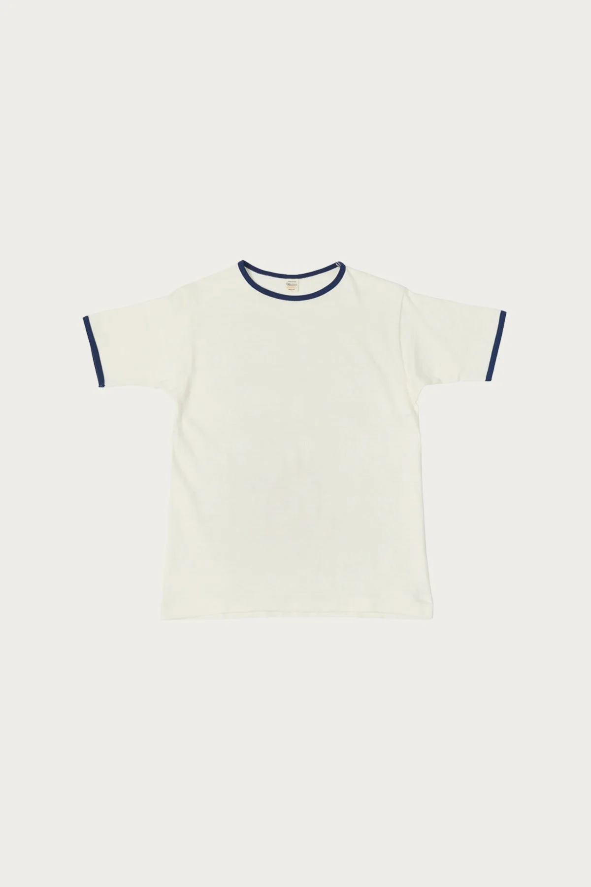 4059 Ringer T-Shirt - Cream/Navy - 1