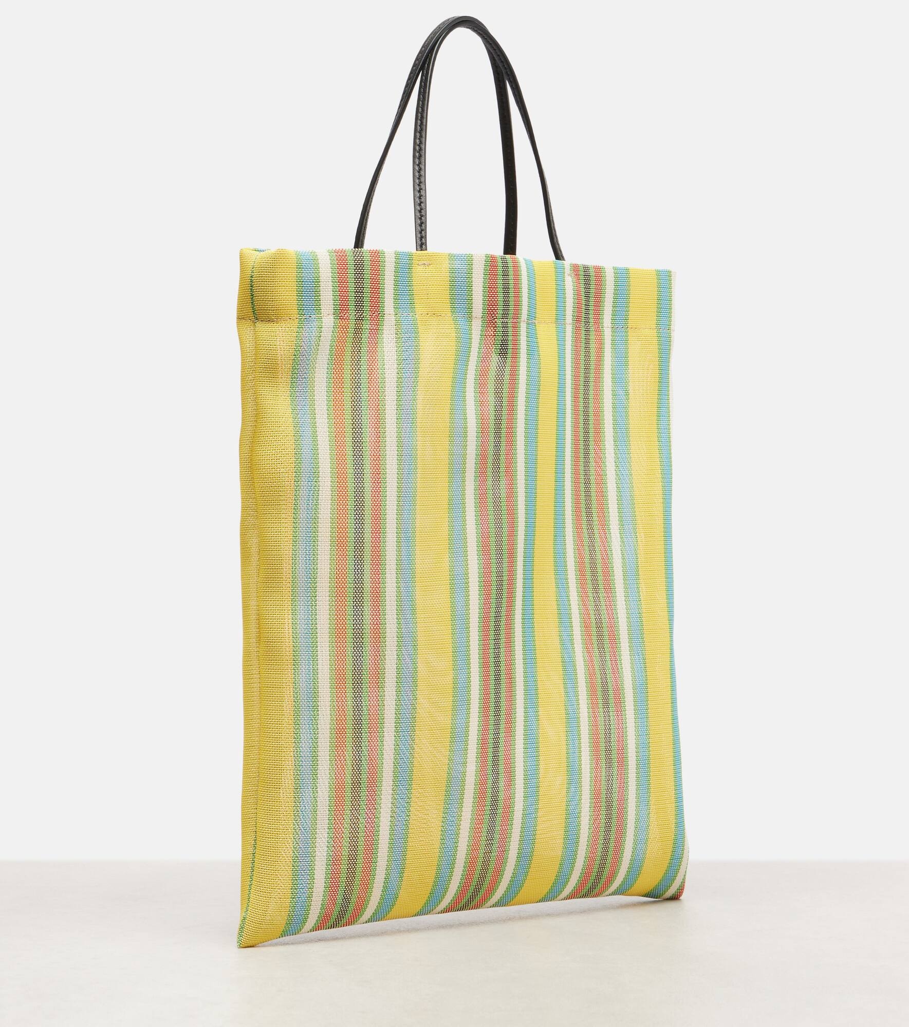 Barn Mini striped mesh tote bag - 4