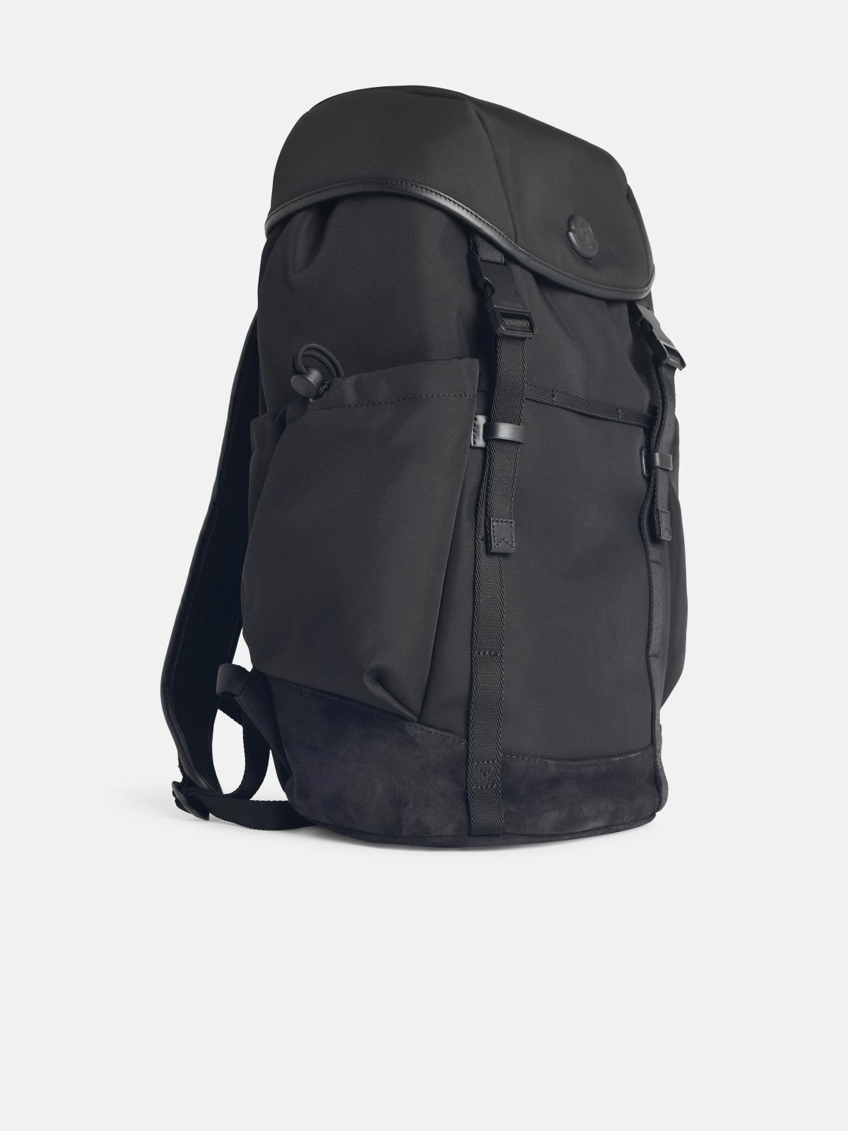 'TECH' BLACK POLYAMIDE BLEND BACKPACK - 2