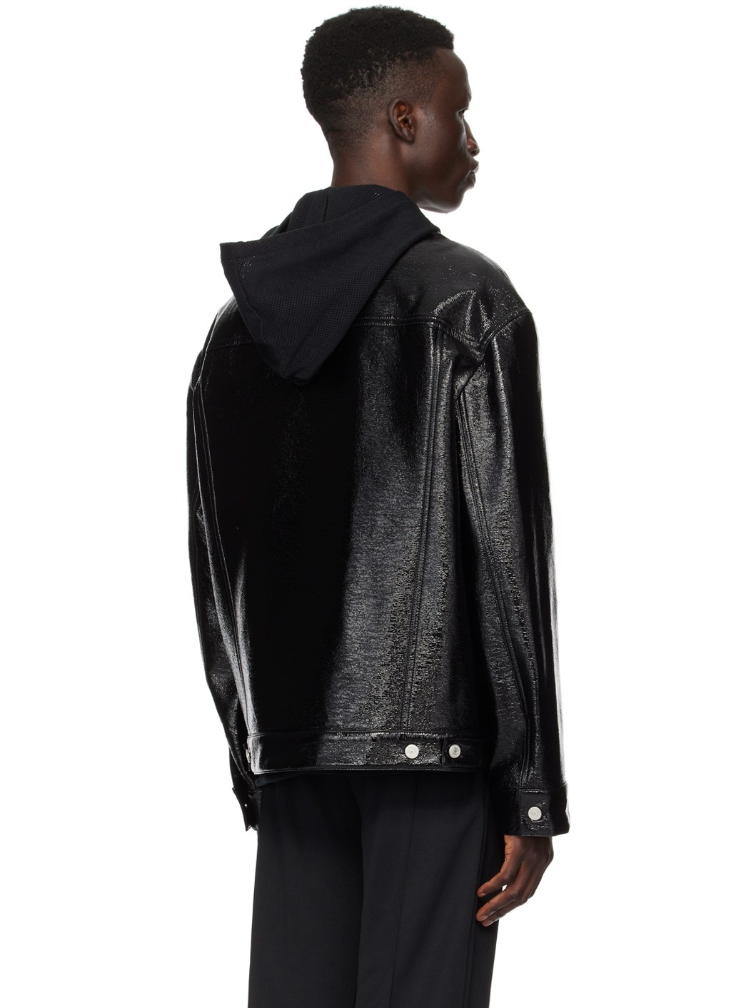 Black Cocoon Jacket - 3