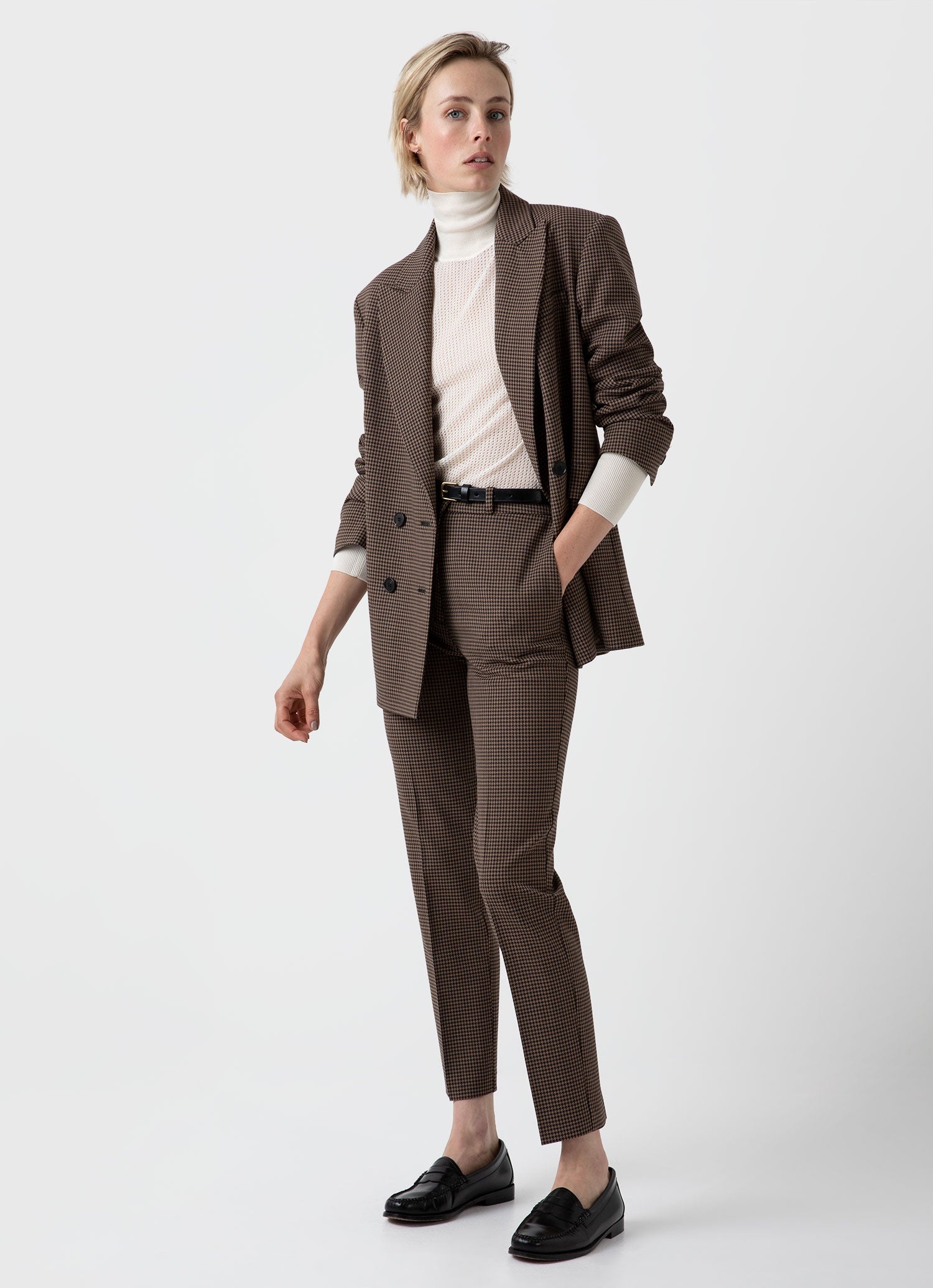 Edie Campbell Open Knit Silk Funnel - 4