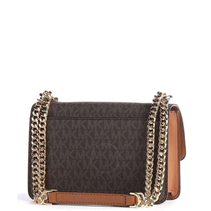 Michael Kors - Michael Kors Ladies Heather Extra-small Logo Crossbody Bag - Brown/Acorn - 2
