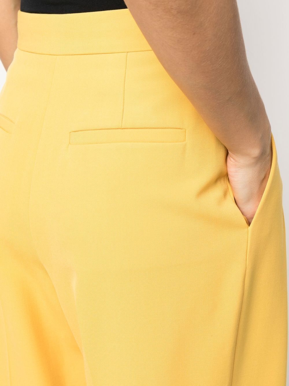 pleated straight-leg trousers - 5