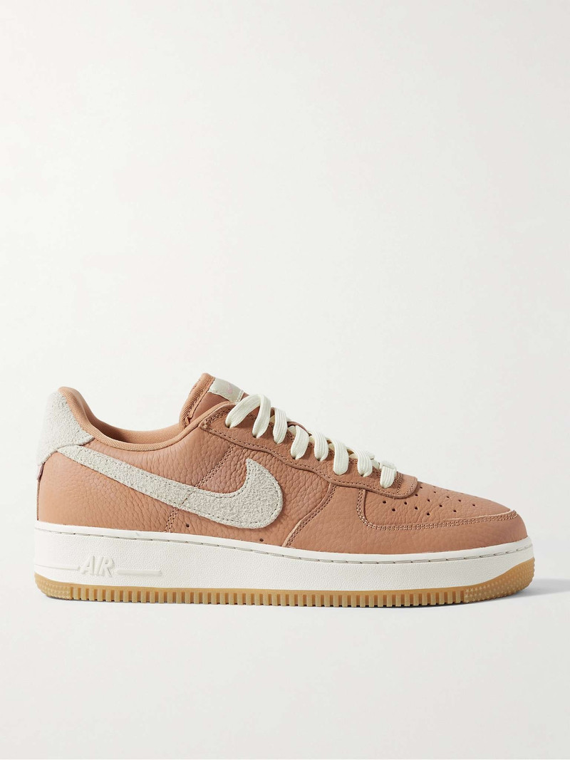 Air Force 1 '07 Craft Full-Grain Leather and Suede Sneakers - 1
