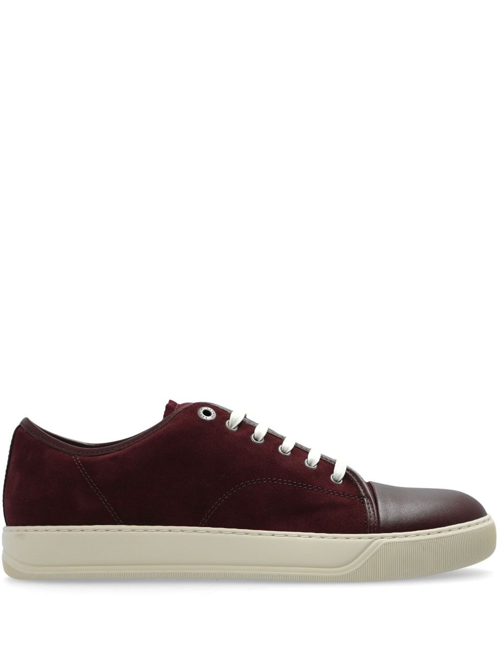 panelled suede sneakers - 1