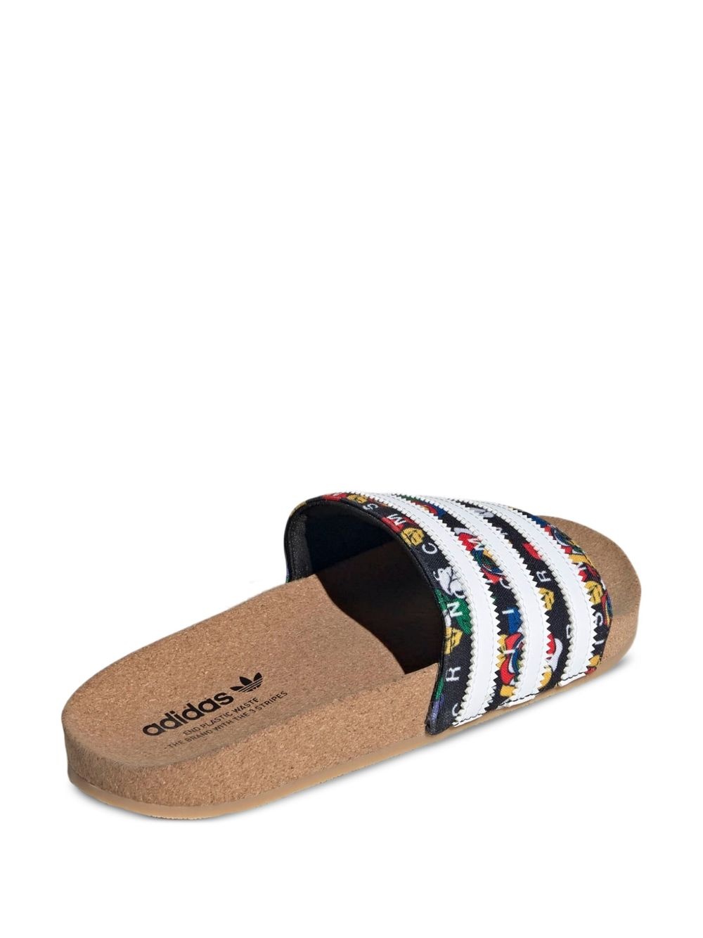 Rich Mnisi Adilette "Core Black /Cloud White/Supplier Colour" slides - 3