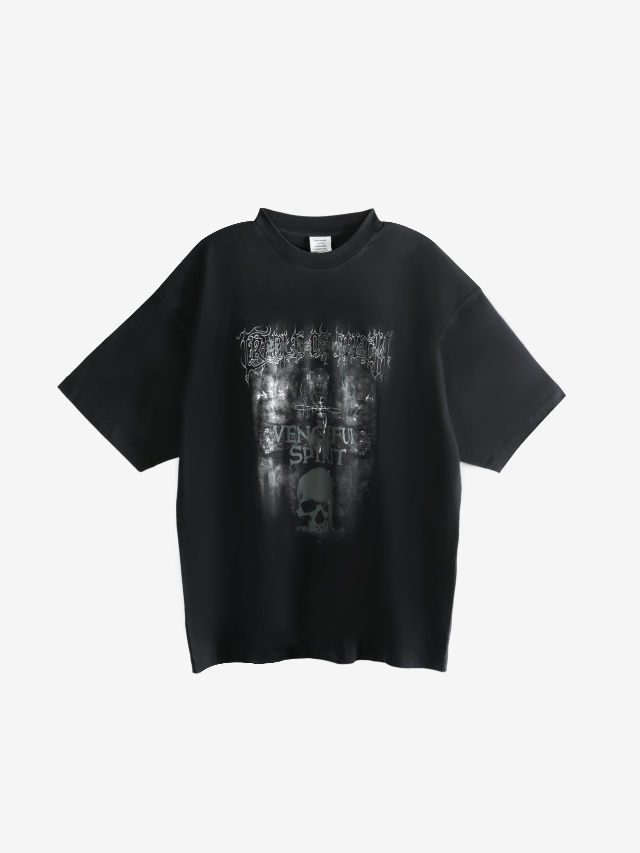 VETEMENTS - Men Cof Vengeful Spirit Oversized T-Shirt - 4