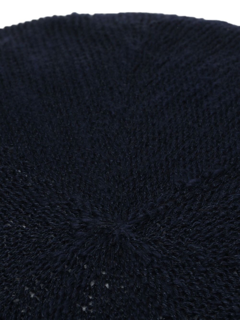 embroidered cotton-blend beret 5
