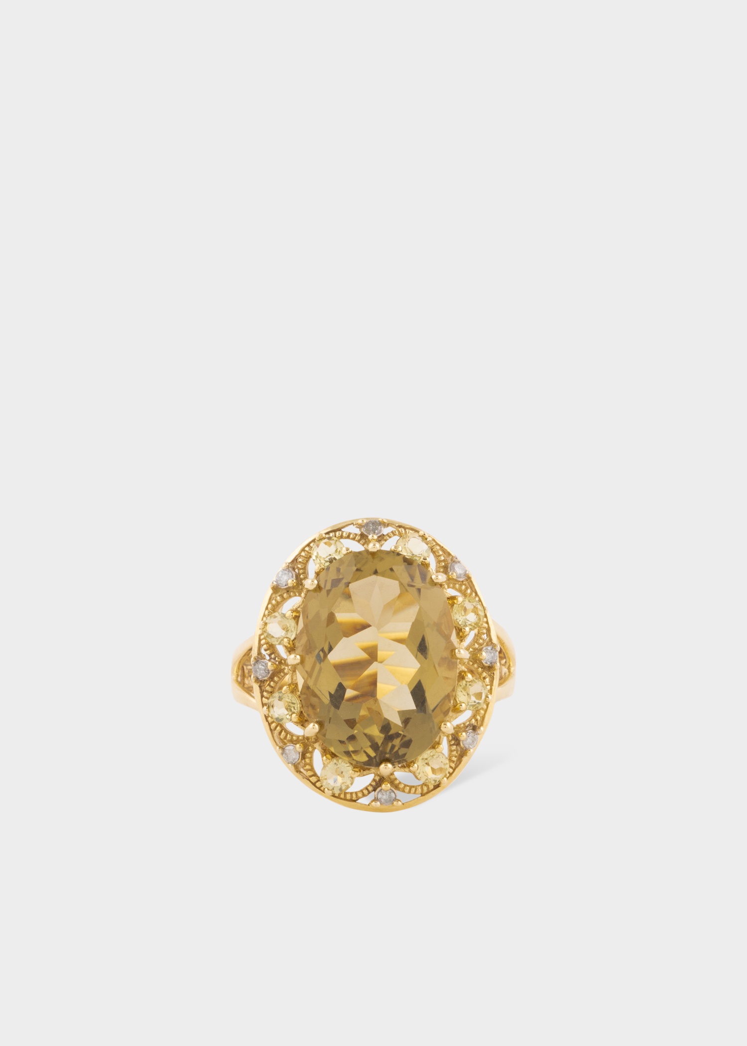 Diamond and Oro Verde Gold Cocktail Ring by Baroque Rocks - 1