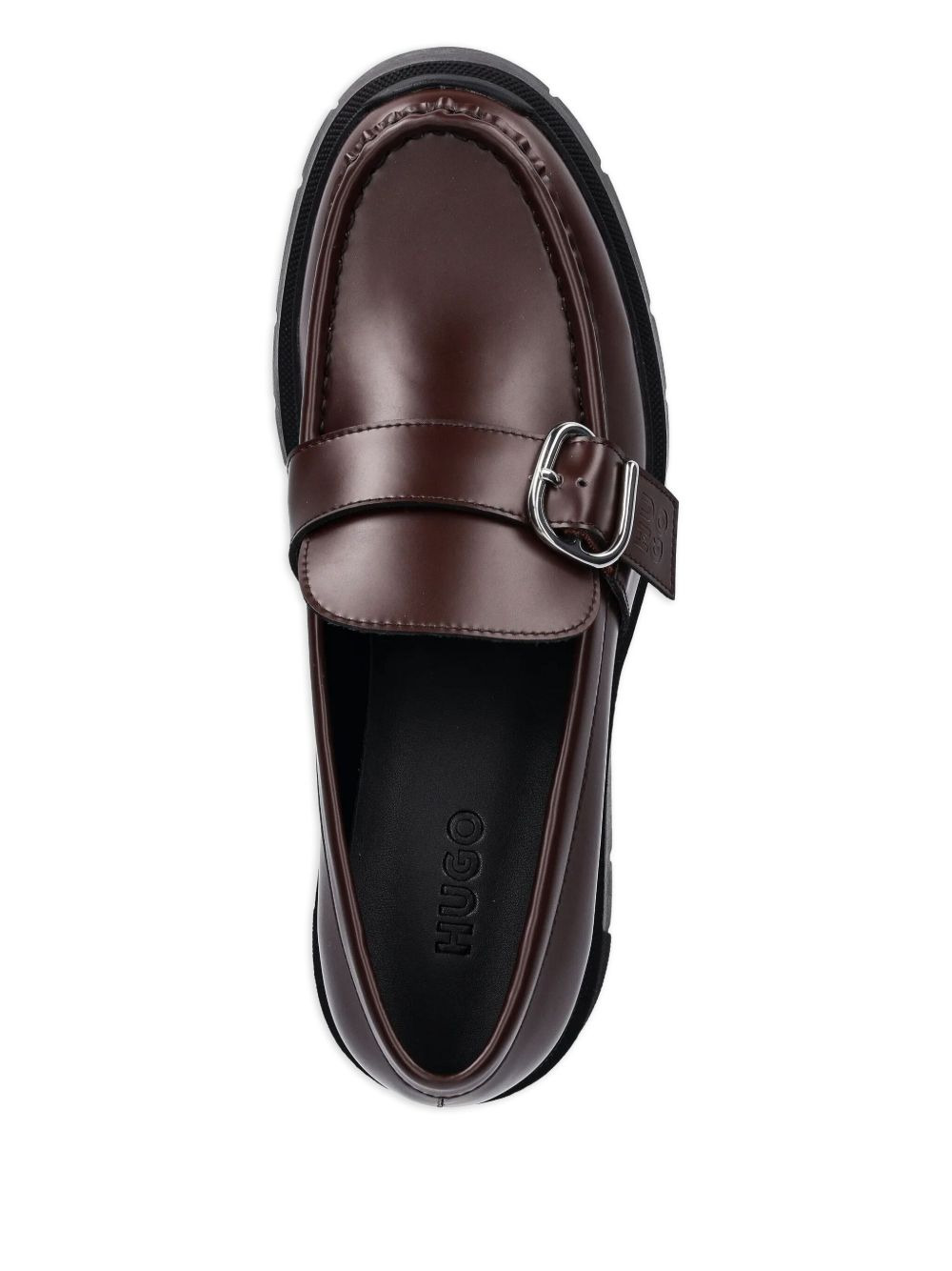 buckle-detail platform loafers - 4