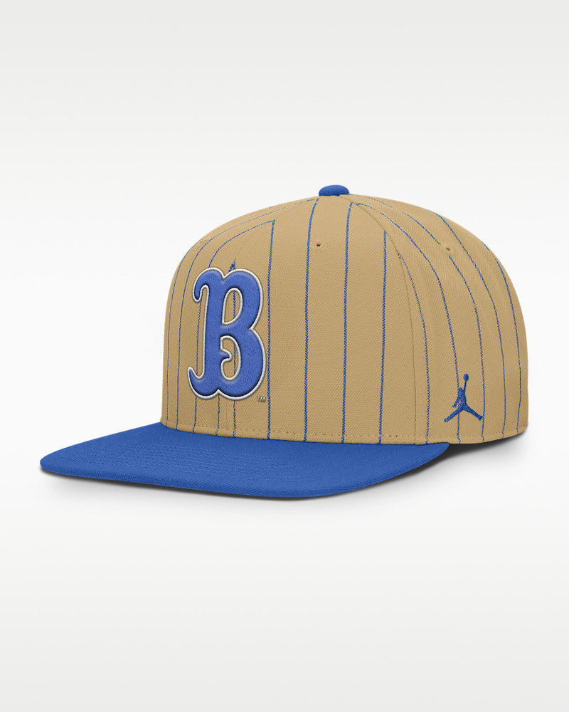 UCLA Primetime Pin Stripe 2-Tone Men's Jordan Brand Dri-FIT College Adjustable Hat 1