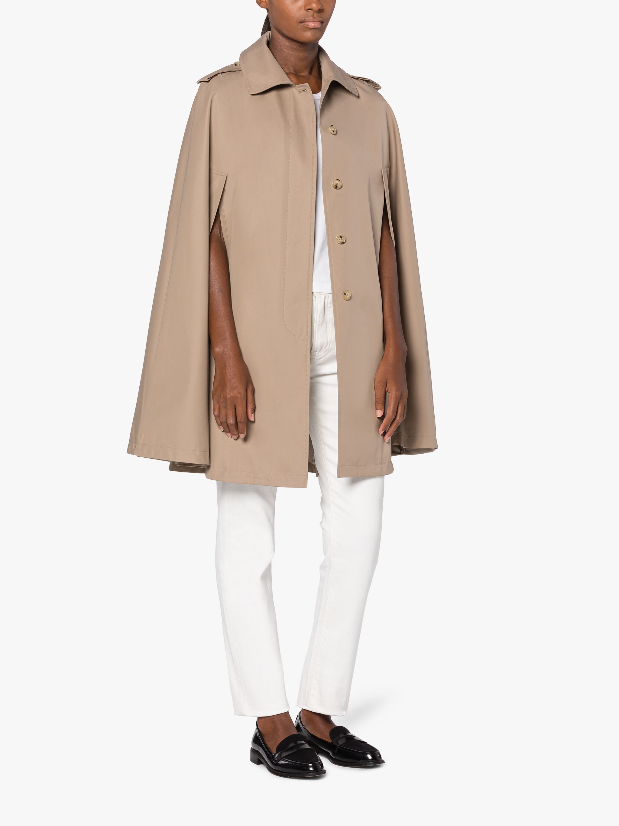 HALLEIGH COTTON CAPE COAT - 2