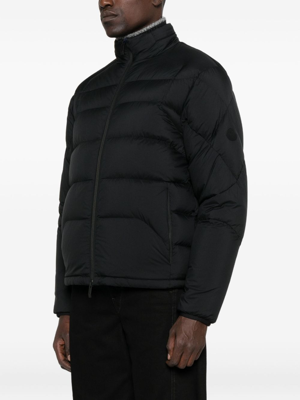 quilted zip-up jacket - 3