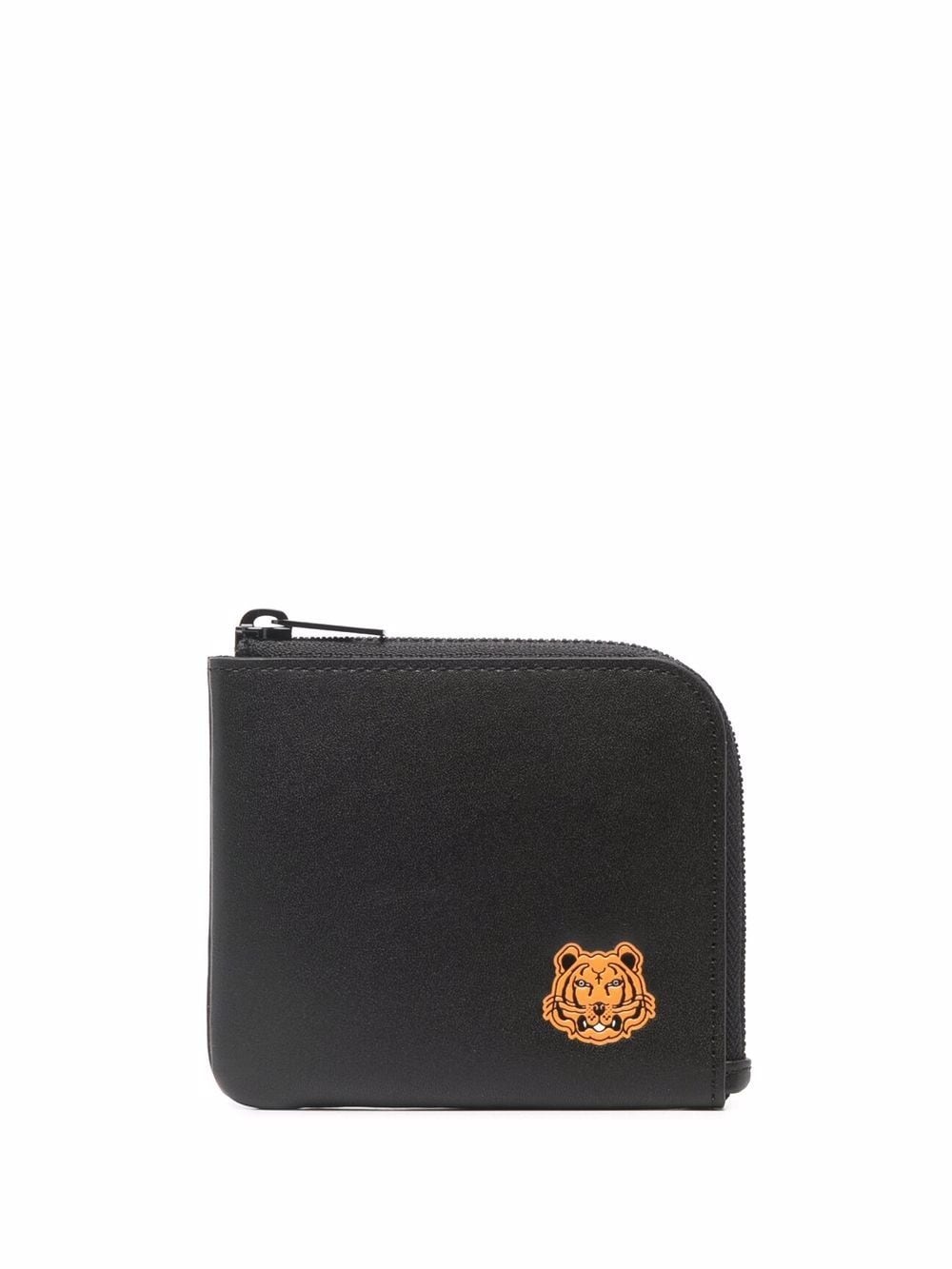 Tiger-crest leather wallet - 1