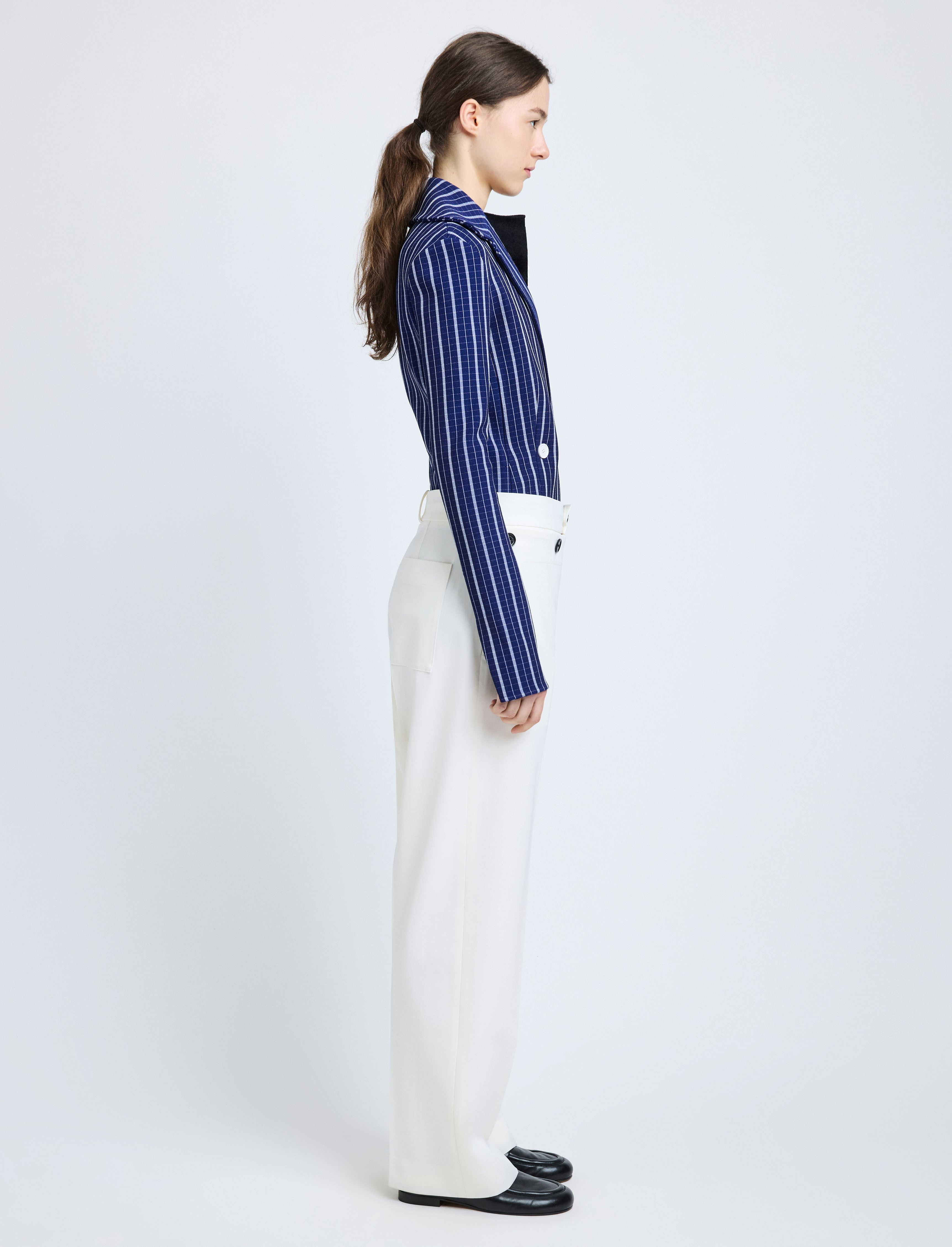 Oliver Pant in Wool Gabardine - 3