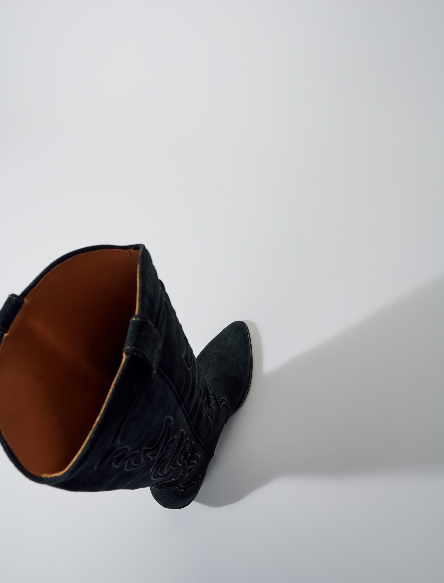 Suede cowboy boots - 5