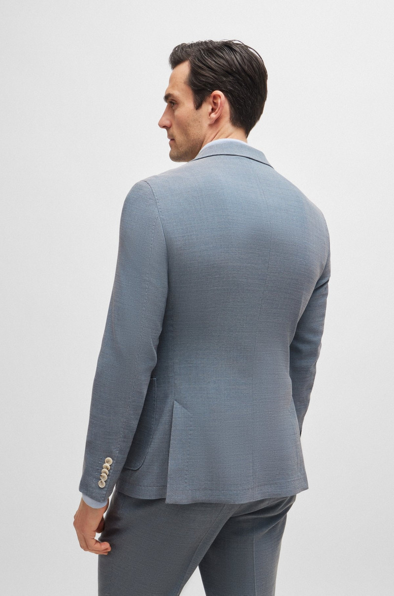 BOSS SLIM-FIT SUIT IN A MICRO-PATTERNED WOOL BLEND outlook