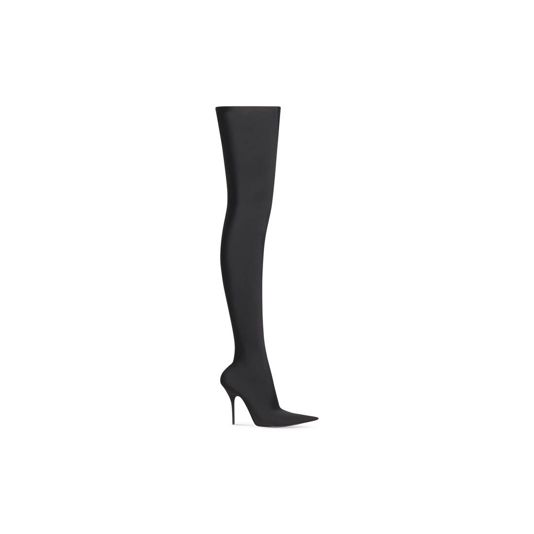 【BALENCIAGA】KNIFE 110MM パンプス BALENCIAGA KNIFE 110mm OVER THE KNEE SPANDEX BOOT BLACK SIZE