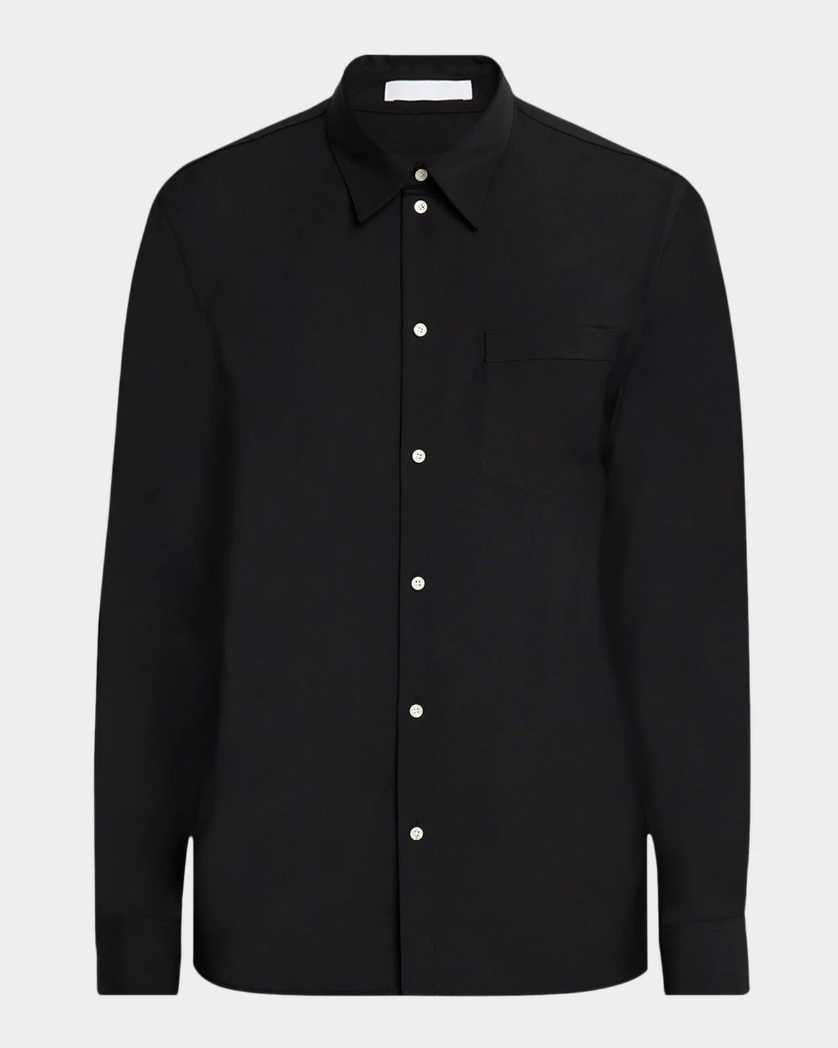 Men's Back-Label Point Collar Button-Down Shirt - 1
