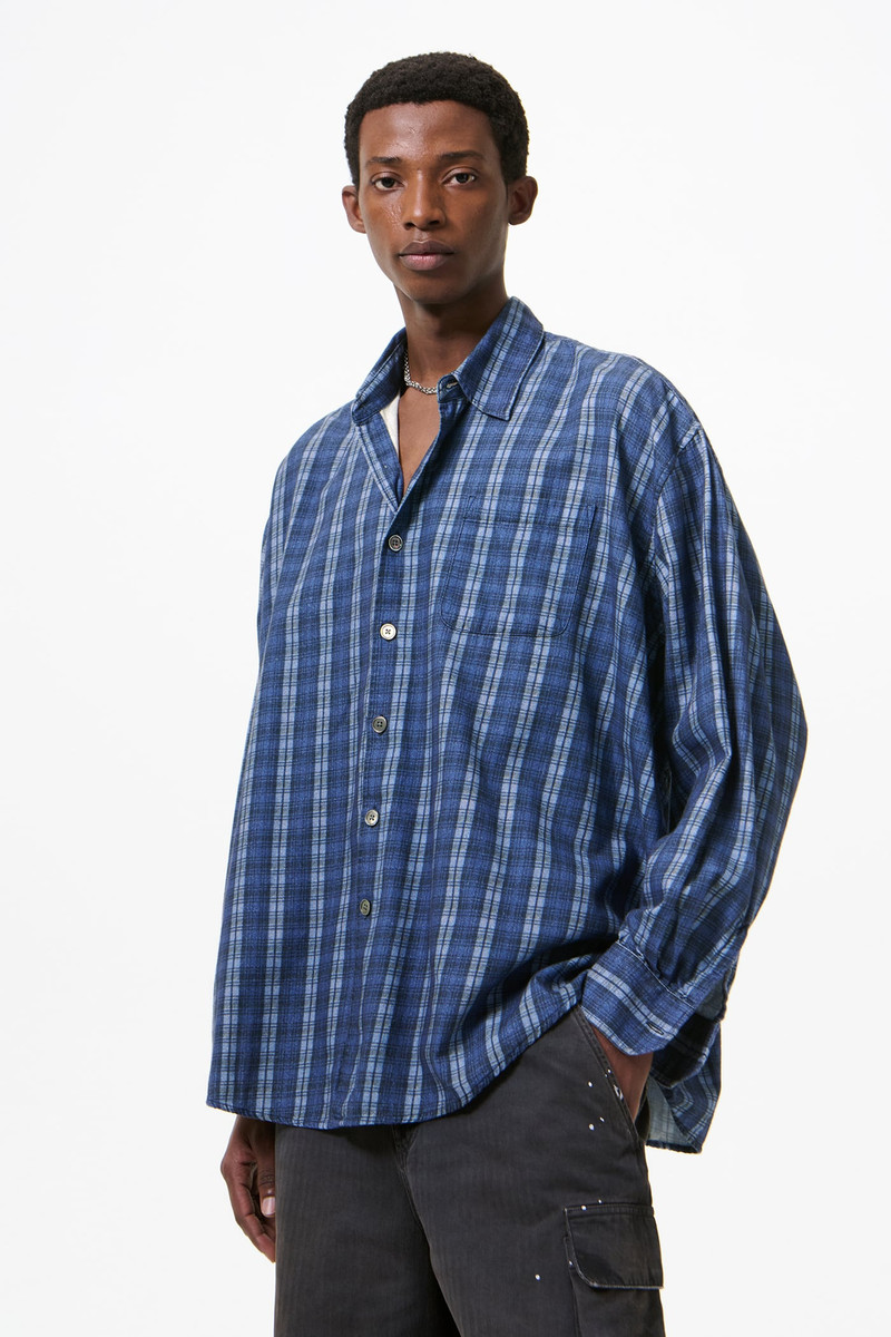 Our Legacy Borrowed Shirt Check Please Print outlook