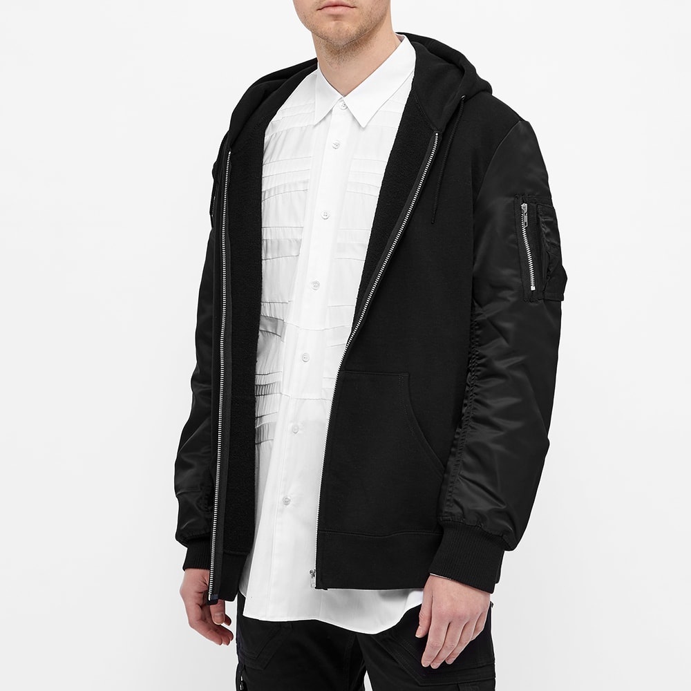 Comme Des Garcons Homme Nylon Sleeve Zip Hoody - 4