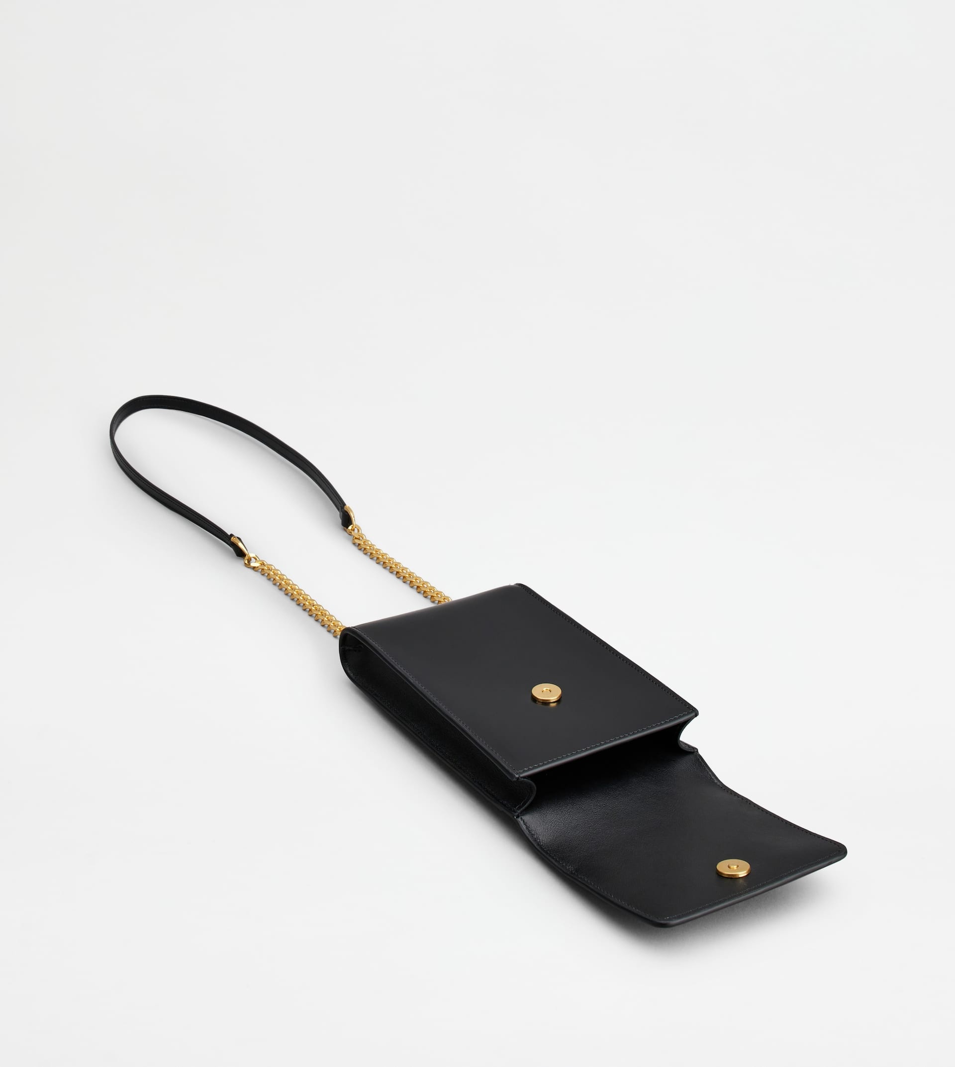 KATE PHONE BAG IN LEATHER - BLACK - 3