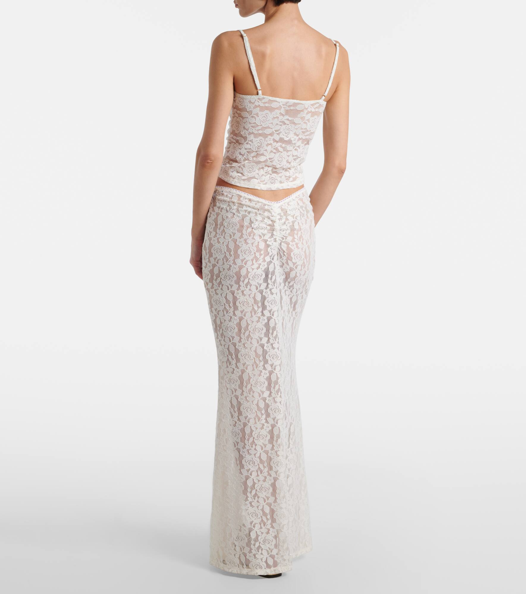 Daisy lace maxi skirt - 3
